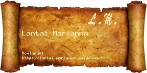 Lantai Marianna névjegykártya